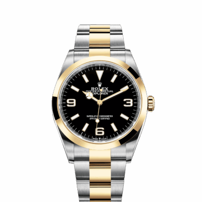 Rolex Explorer, 18k Yellow Gold and Stainless steel, 36mm, Ref# 124273-0001, 2024