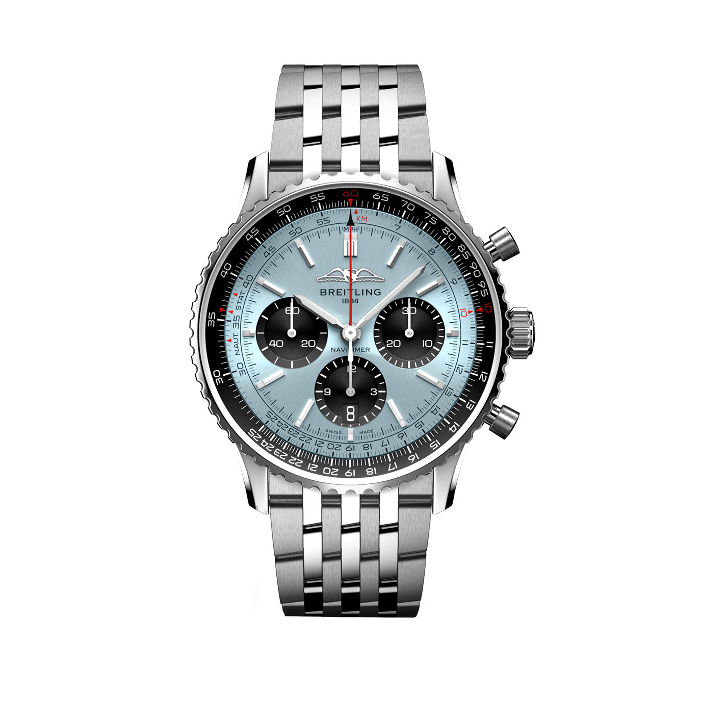 Breitling Navitimer B01 CHRONOGRAPH 43, Stainless steel, Ref# AB0138241C1A1,Unworn 2024