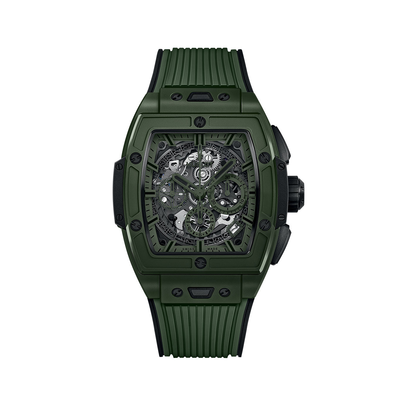 Unworn Hublot Spirit of Big Bang Dark Green Ceramic 42, 642.GX.5210.RX, box and papers