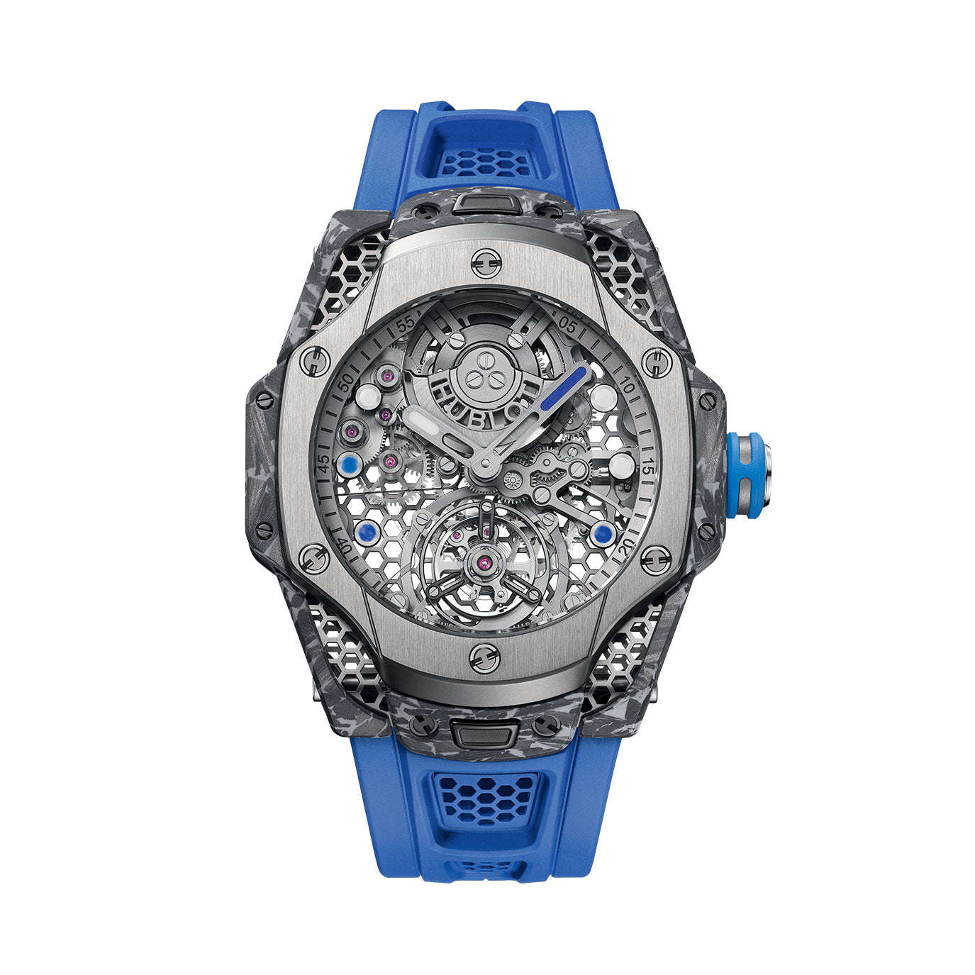 Unworn Hublot Big Bang Tourbillon Carbon SR_A by Samuel Ross 44, 428.NQ.0100.RX.SRA24, box and papers