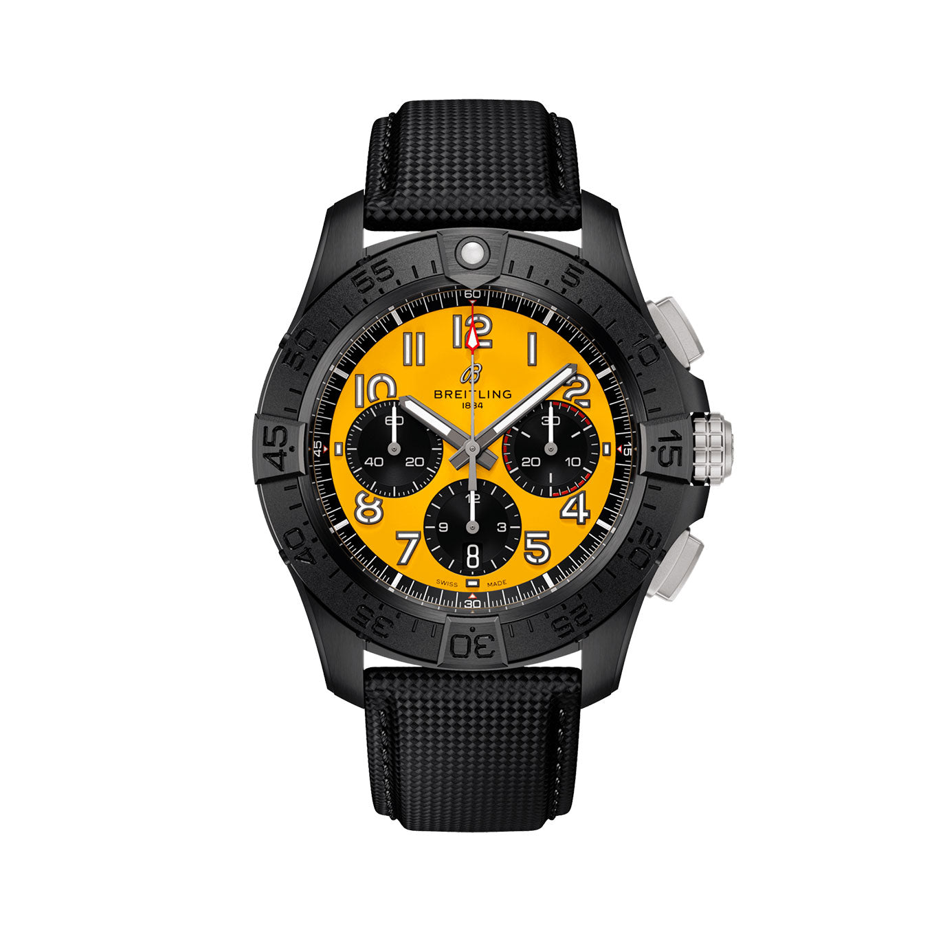 Unworn Breitling Avenger B01 Chronograph 44 Night Mission Ref# SB0147101I1X2, box and papers