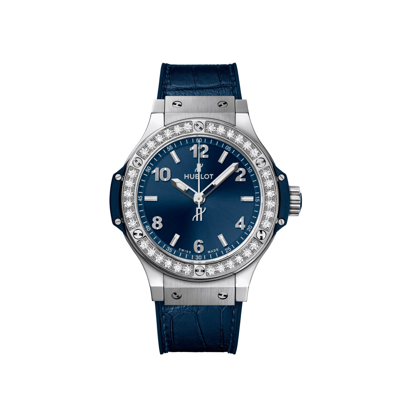 Hublot Big Bang, Steel Blue Diamonds, 38 mm, Ref# 361.SX.7170.LR.1204, Unworn 2025