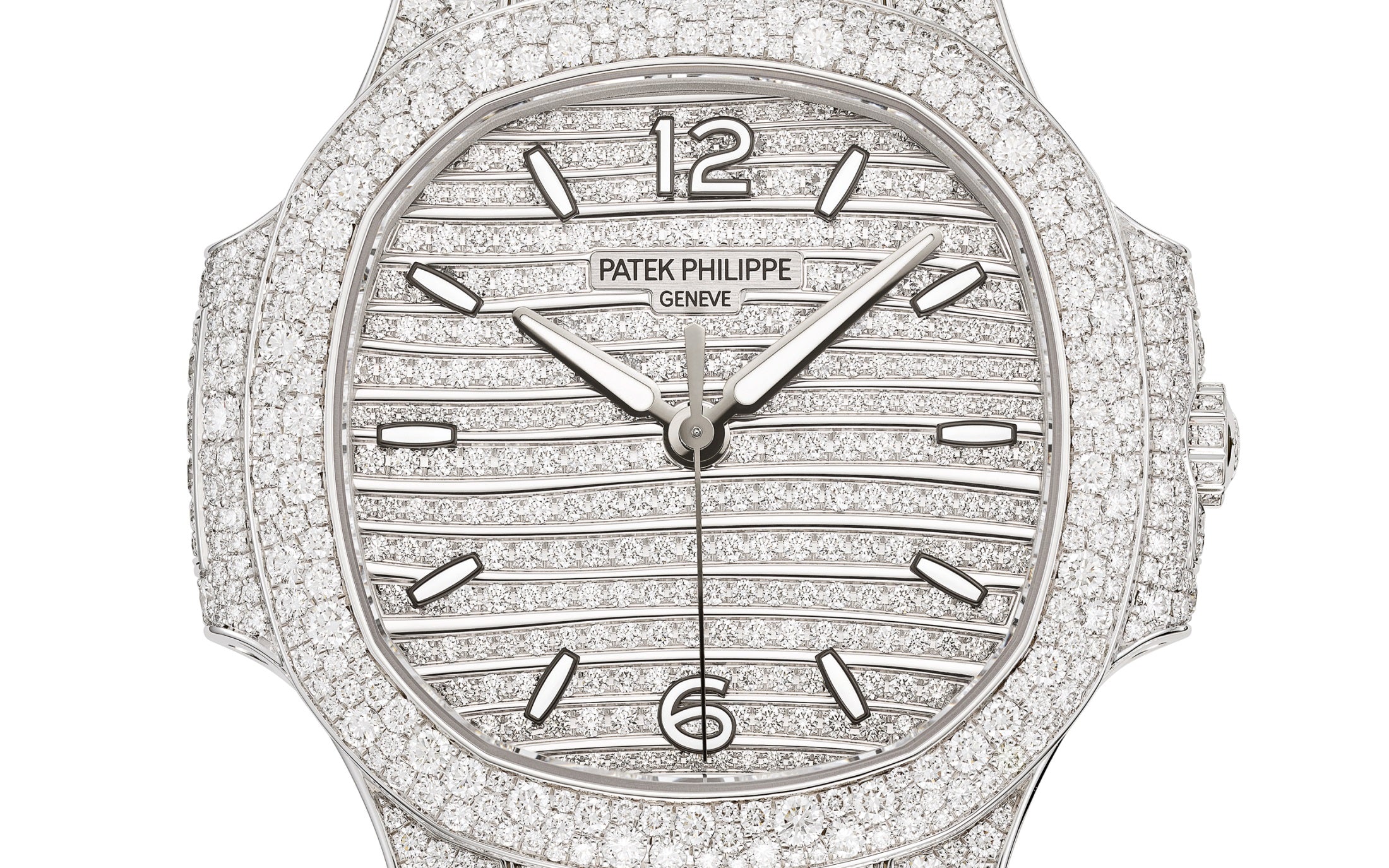 Patek Philippe Nautilus Haute Joaillerie Ladies Automatic Watch, 18K White Gold and Diamonds, 35,2mm, Ref# 7118/1450G-001 - Image 3