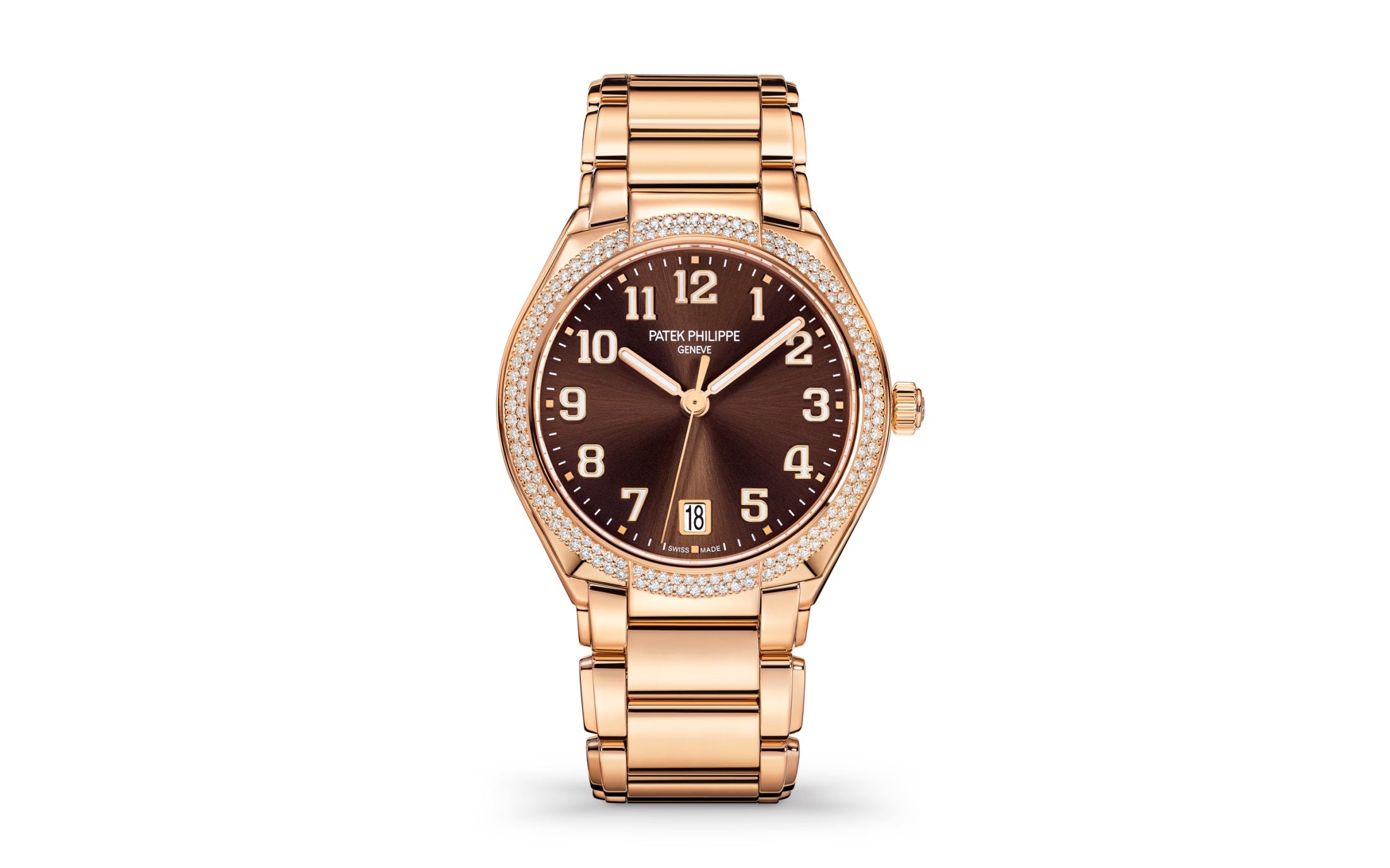 Patek Philippe Twenty~4 Automatic, 18k Rose Gold with 160 diamonds ~0,77ct, 36mm, Ref# 7300/1200R-001 - Image 2