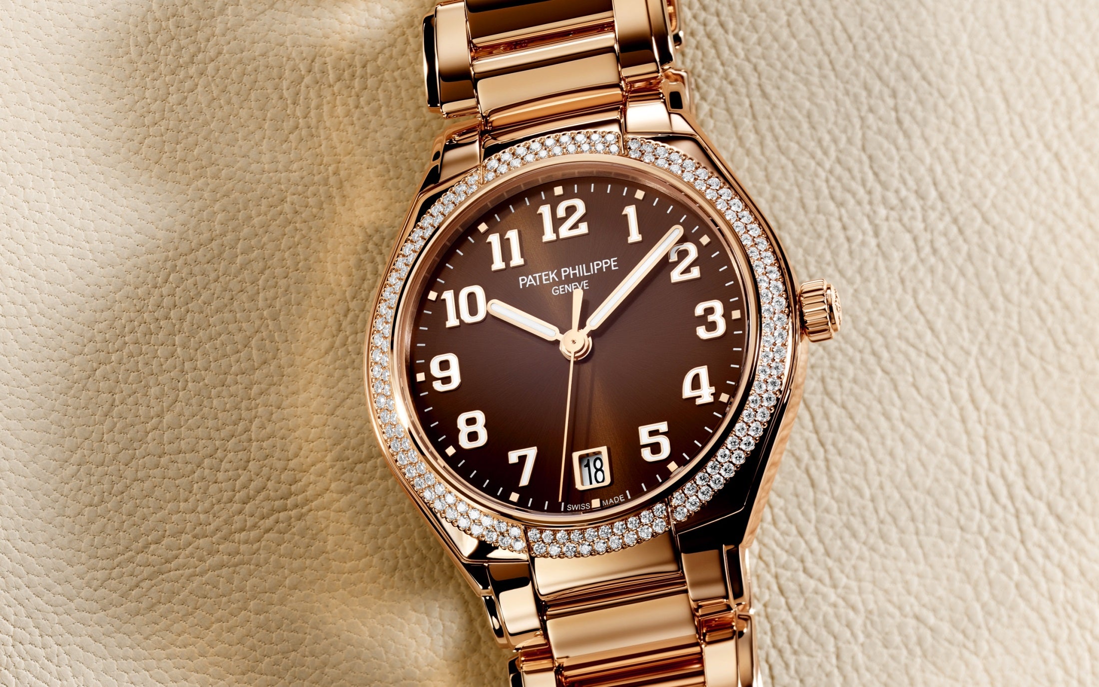 Patek Philippe Twenty~4 Automatic, 18k Rose Gold with 160 diamonds ~0,77ct, 36mm, Ref# 7300/1200R-001 - Image 7