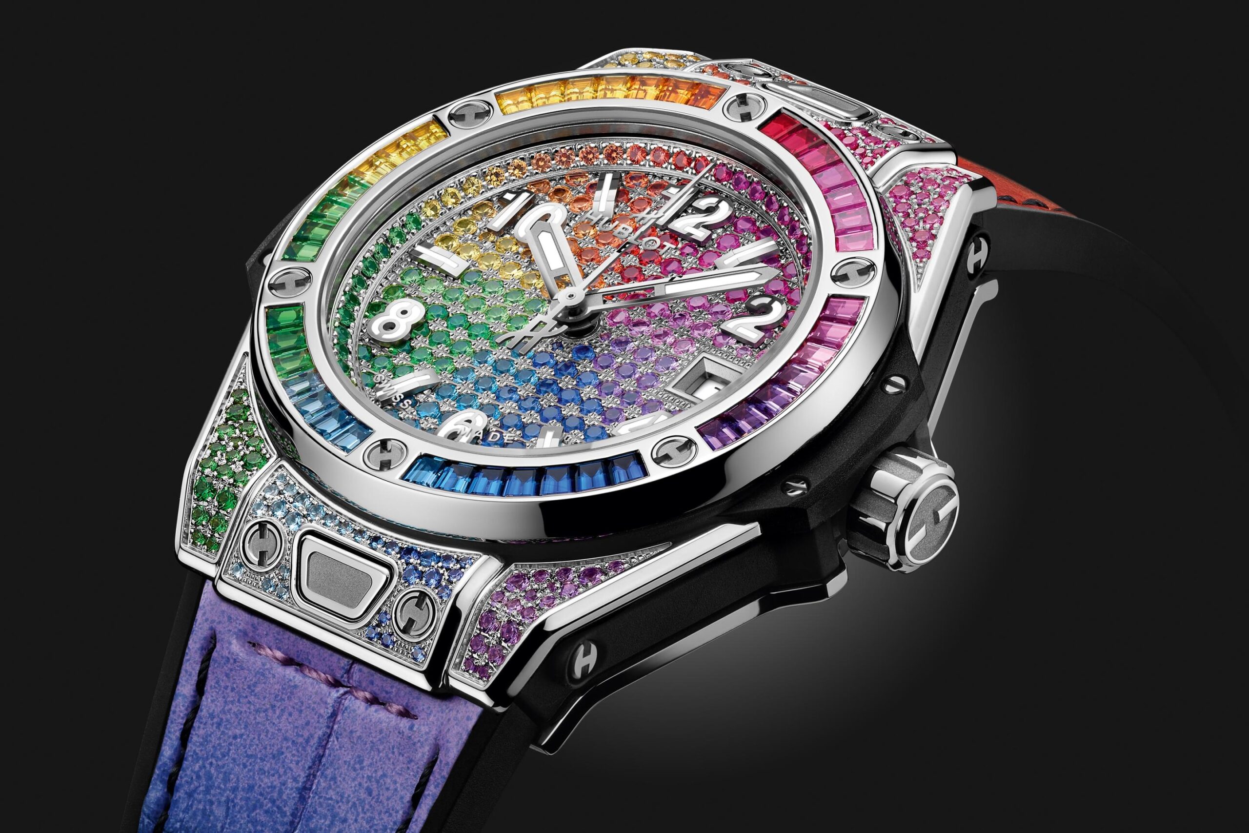Hublot Big Bang ONE CLICK STEEL RAINBOW Ref# 485.SX.9900.LR.0999 - Image 3