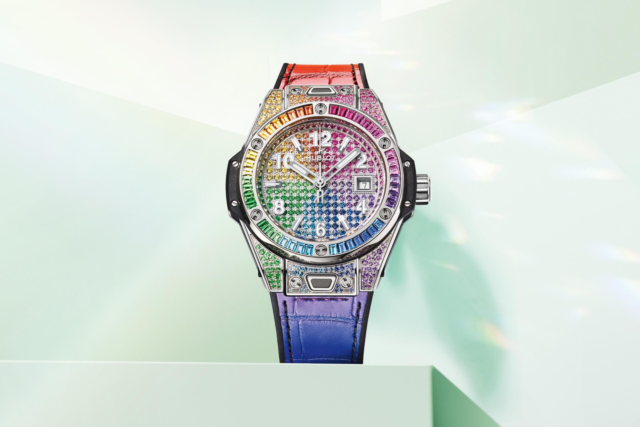Hublot Big Bang ONE CLICK STEEL RAINBOW Ref# 485.SX.9900.LR.0999 - Image 2
