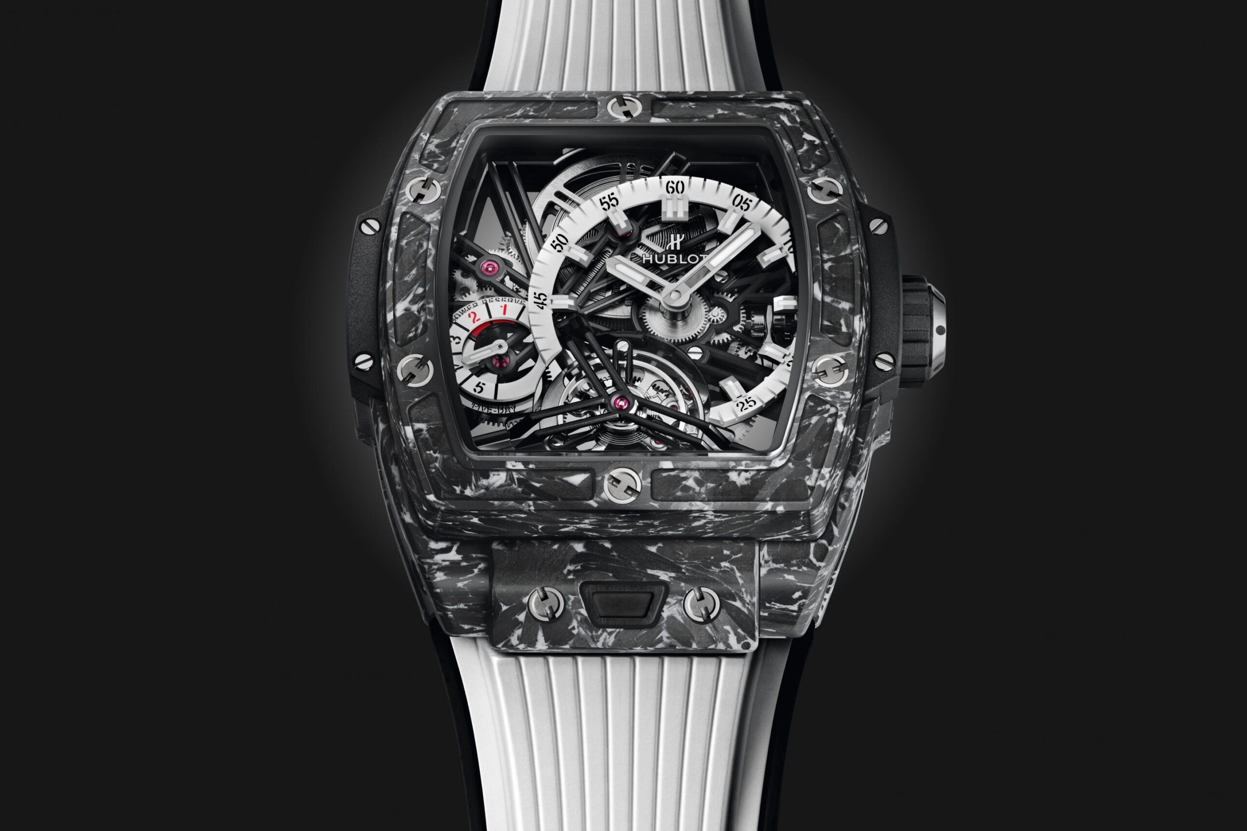 Hublot Spirit of Big Bang TOURBILLON CARBON WHITE Ref# 645.QW.2012.RW - Image 3