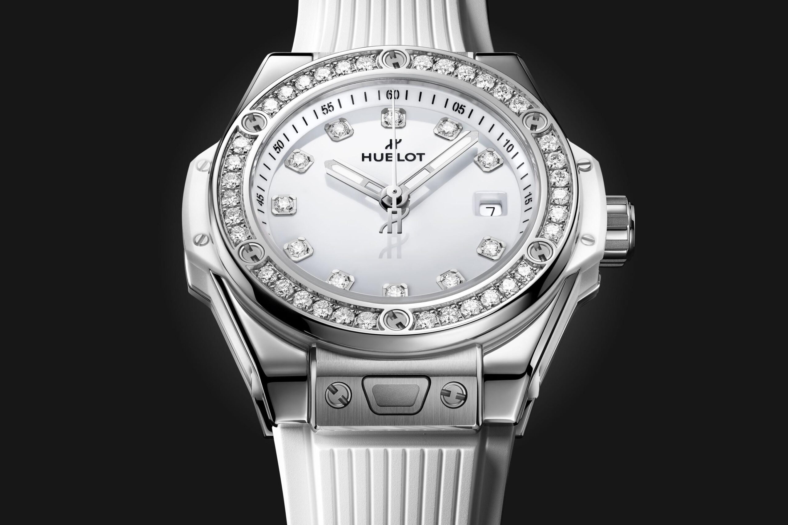 Hublot Big Bang ONE CLICK STEEL WHITE DIAMONDS Ref# 485.SE.2210.RW.1204 - Image 2