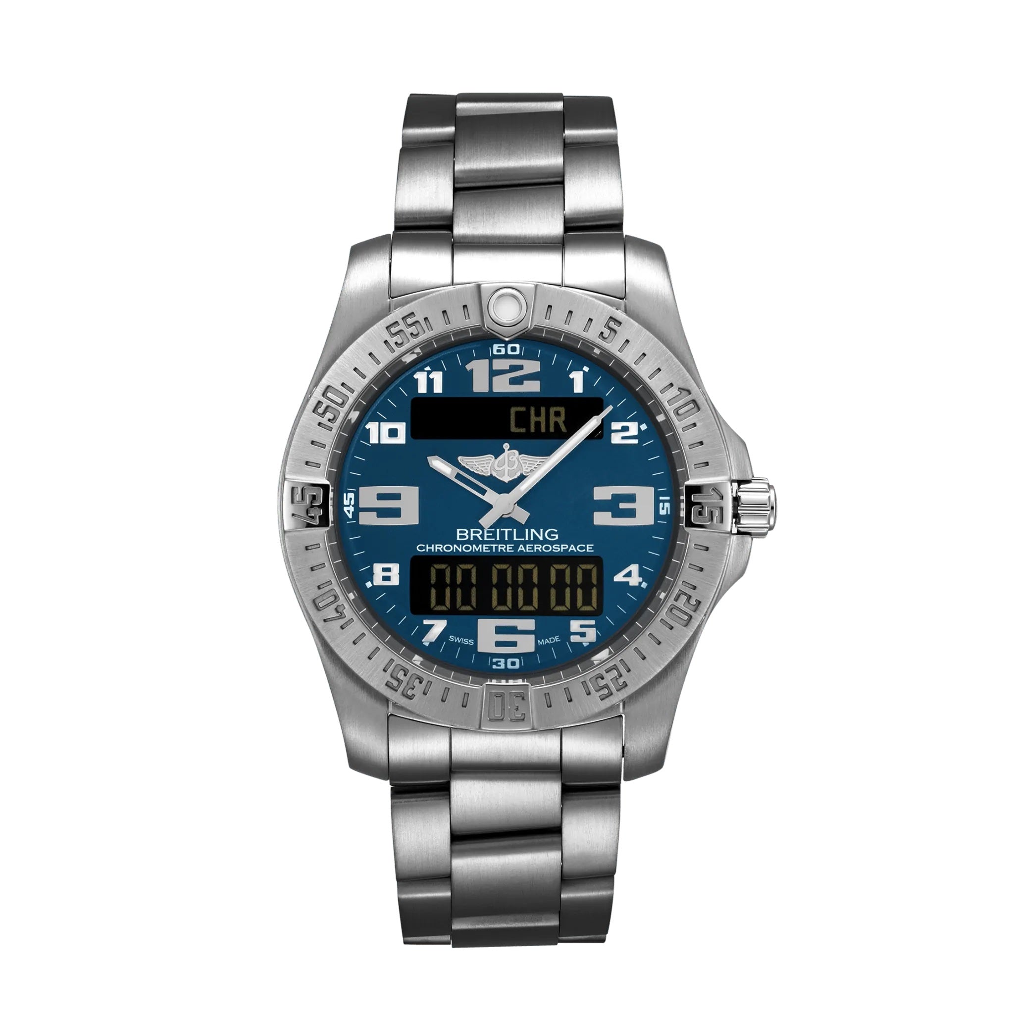 Breitling Professional Aerospace EVO Titanium Ref# E79363101C1E1, box and papers