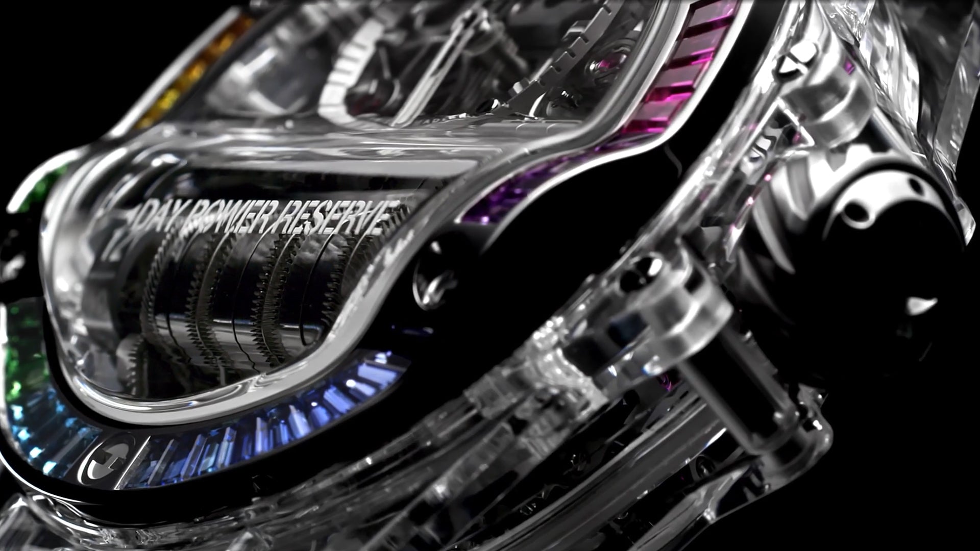 Hublot Big Bang MP-11 POWER RESERVE 14 DAYS SAPPHIRE RAINBOW Ref# 911.JX.0102.RW.4099 - Image 3