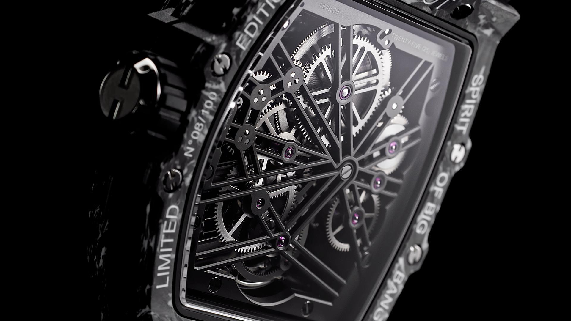 Hublot Spirit of Big Bang TOURBILLON CARBON WHITE Ref# 645.QW.2012.RW - Image 4