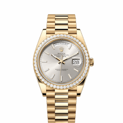 Rolex Day-Date 40, 18k Yellow Gold with Diamond-set, 40mm, Ref# 228348rbr-0042