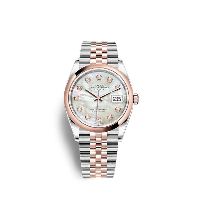 Rolex Datejust 36 Oystersteel and Everose gold Ref# 126201-0021