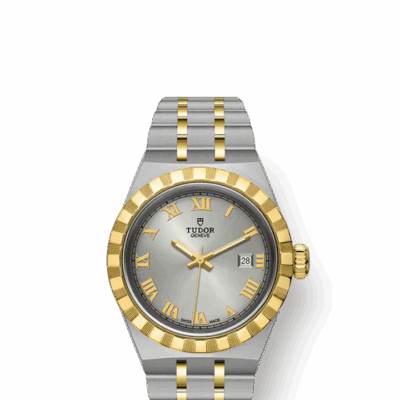 Tudor Royal, Stainless Steel and 18k Yellow Gold, 28mm, Ref# M28303-0001