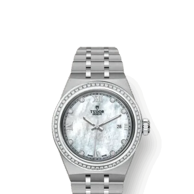 Tudor Royal, Stainless Steel and Diamond-set dial with Diamond-set bezel, 28mm, Ref# M28320-0001