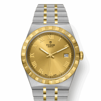Tudor Royal, Stainless Steel and 18k Yellow Gold, 38mm, Ref# M28503-0003