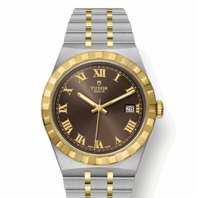 Tudor Royal, Stainless Steel and 18k Yellow Gold, 38mm, Ref# M28503-0007