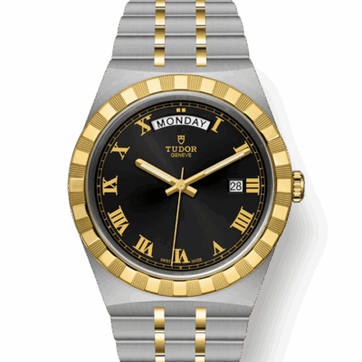 Tudor Royal, Stainless Steel and 18k Yellow Gold, 41mm, Ref# M28603-0003