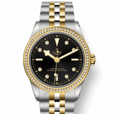 Tudor Black Bay 39 S&G, 316L Stainless Steel, 18k Yellow Gold and Diamonds, Ref# M79673-0005