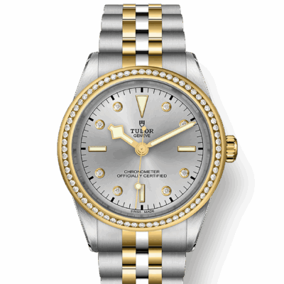 Tudor Black Bay 39 S&G, 316L Stainless Steel, 18k Yellow Gold and Diamonds, Ref# M79673-0006